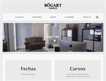 Tablet Screenshot of bogartmakeup.com